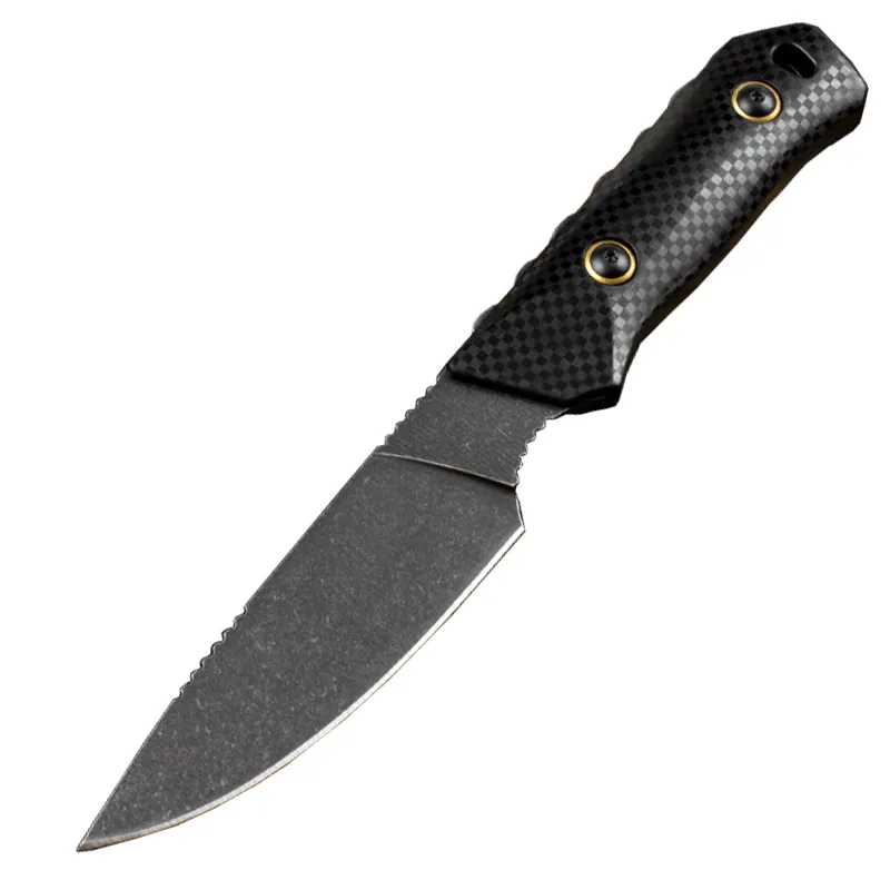 Высочайшее качество BM15600 OR Прямой охотничий нож D2 Stone Wash Blade Full Tang Nylon Plus Ручка из стекловолокна Ножи для выживания с фиксированным лезвием на открытом воздухе с Kydex