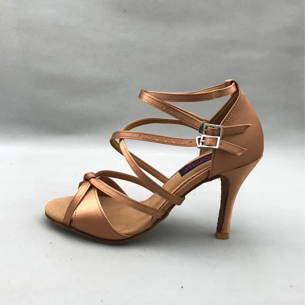 Sandales 9 cm à talons hauts chaussures de danse latine élégantes pour femmes chaussures de salsa drop chaussures latines confortablesMS62092DTN bas disponible 230509