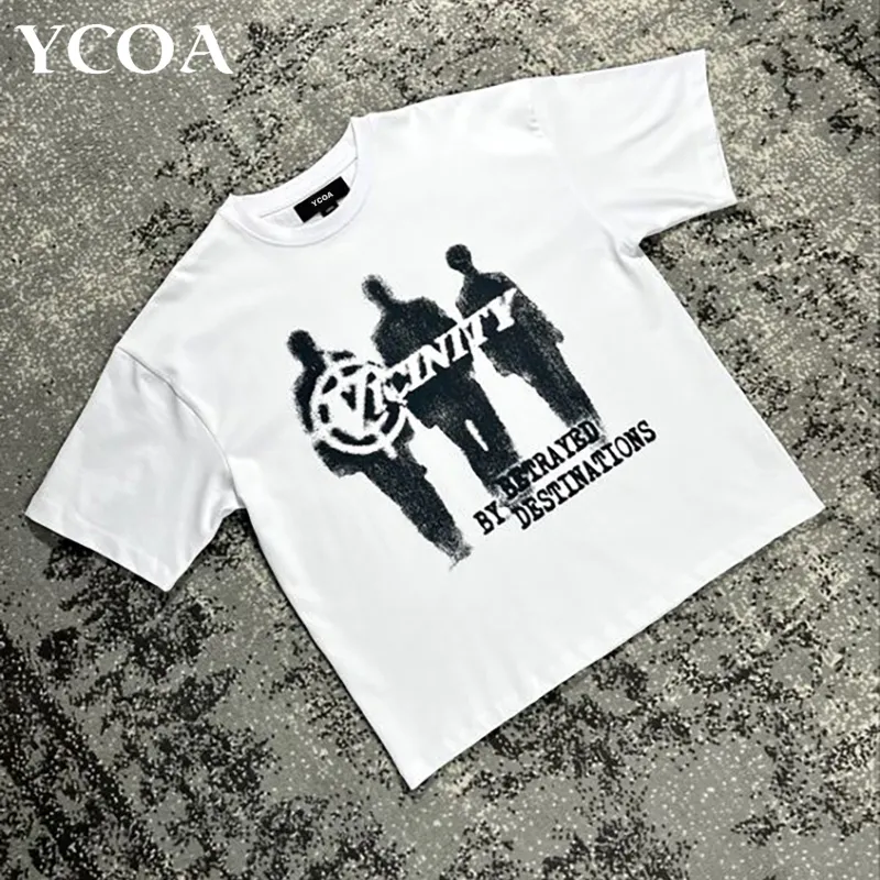 T-shirts voor heren mannen streetwear hiphop t-shirt oversized grafische retro vintage Harajuku losse katoen T Tees Koreaanse mode y2k esthetische kleding 230510
