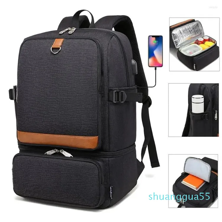 Sac à dos filles garçons enfants adolescents cartables ordinateur portable compartiment isolé USB étanche sac isotherme école pique-nique déjeuner