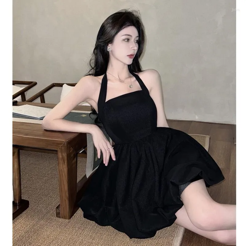 Spaghetti Strap Summer Dresses: High Waist A Line Mini Dress With Halter  Neck & Lining Sleeveless Slim Fit Short Skirt For Women From Join3, $29.49  In Bulk | DHgate.Com
