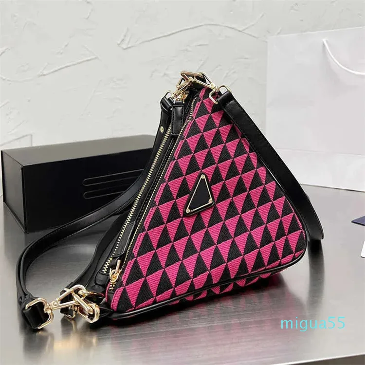 Mini tote triangle crossbody sale