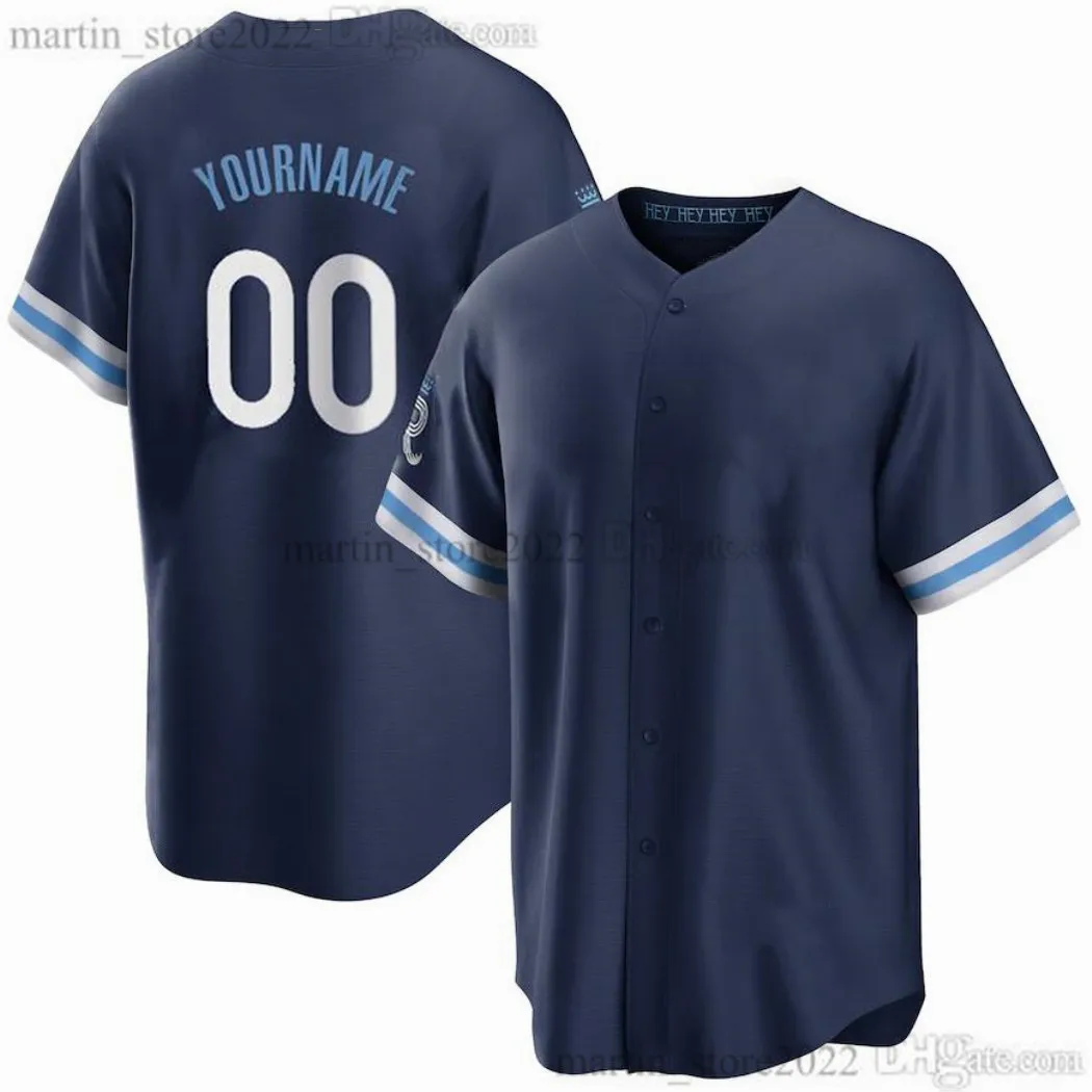 Stitched Navy 2023 City Baseball 7 Bobby Witt Jr. Jerseys 13