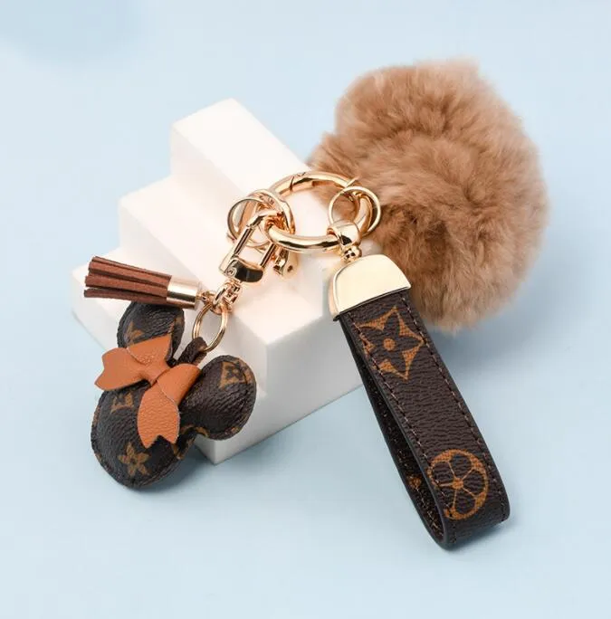 Łańcuch łańcucha kluczowy brelok do designerskiej torby Diamond Bag design flower charm myszy wisiorek biżuteria breyring moda łańcuch pierścionkowy