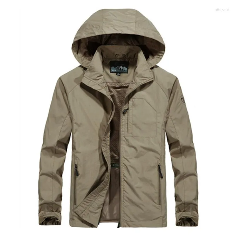 Mens Jackets Waterproof Outwear Military Jacket Men Plus Size