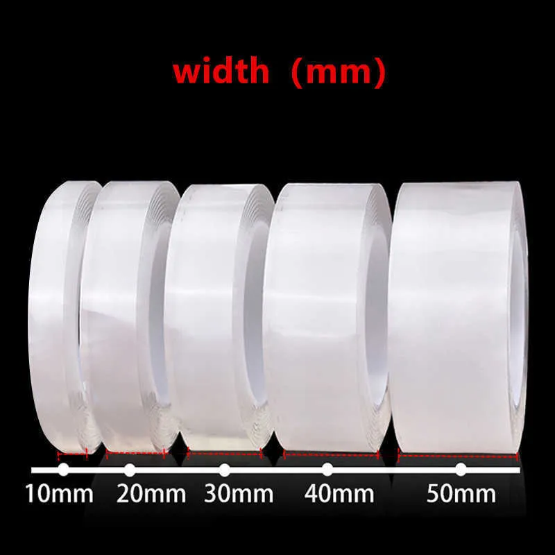 Reusable Double Sided Tape Adhesive Transparent PVC Tape Wall Stickers  Waterproof Nano Clear Double Face Tape Home Supply - China Best Nano Tape,  Nano Tape