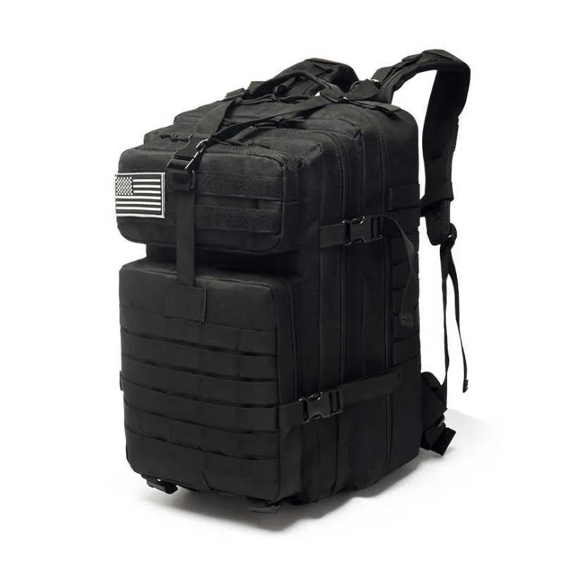 Backpacking Packs 45L 1000D Nylon Vattentät vandring fiskejaktpåse utomhus militär ryggsäck taktiska sport camping vandring ryggsäckar p230510