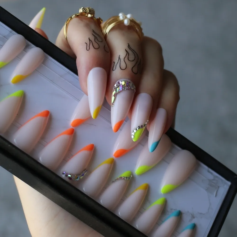 Stiletto neon top