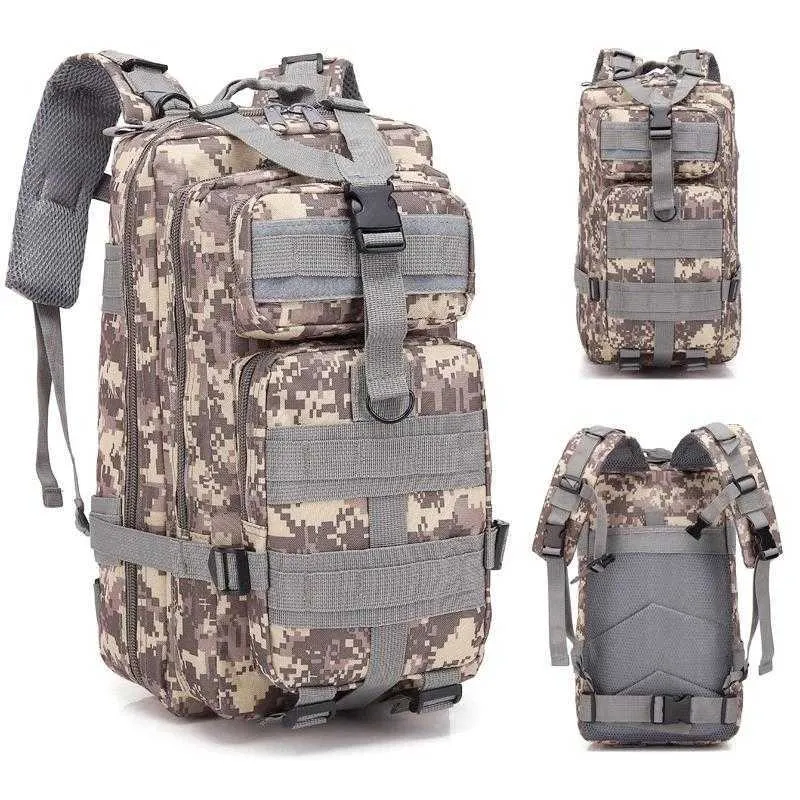 배낭 여행 팩 25-30L 1000D 나일론 방수 물 전술 전술 배낭 군대 공격 molle backpack 남자 야외 하이킹 사냥 캠핑 가방 EDC P230510