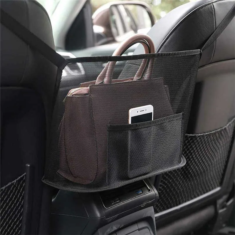 Car Net Pocket Handbag Holder Seat Storage Organizer Car Accessories 2024 From Autohand elitestore 8.94 DHgate.Com