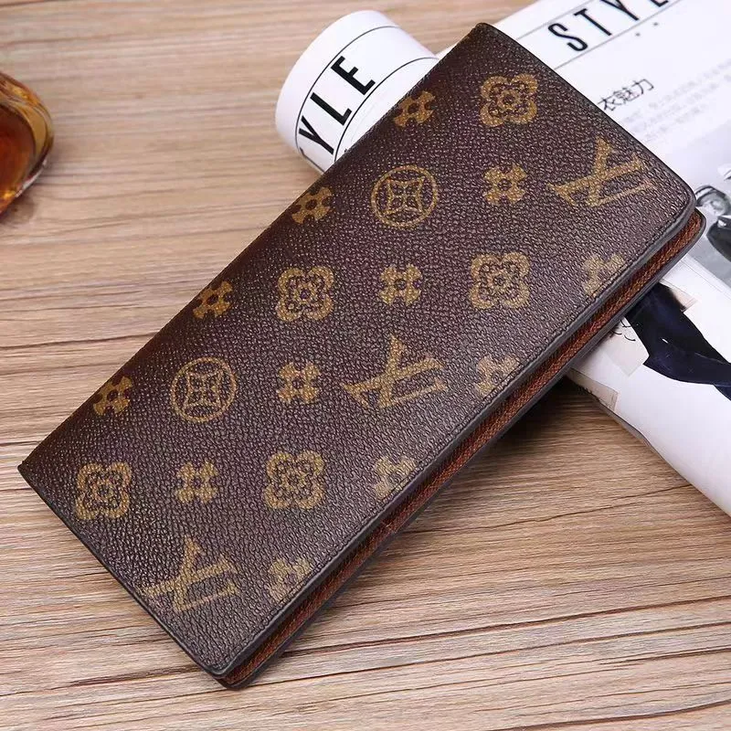 classics Genuine leather Women Wallet Stylish Men Jacket Long Wallets purse card Holding Notes Credit Cards With box Flip wallet 62665