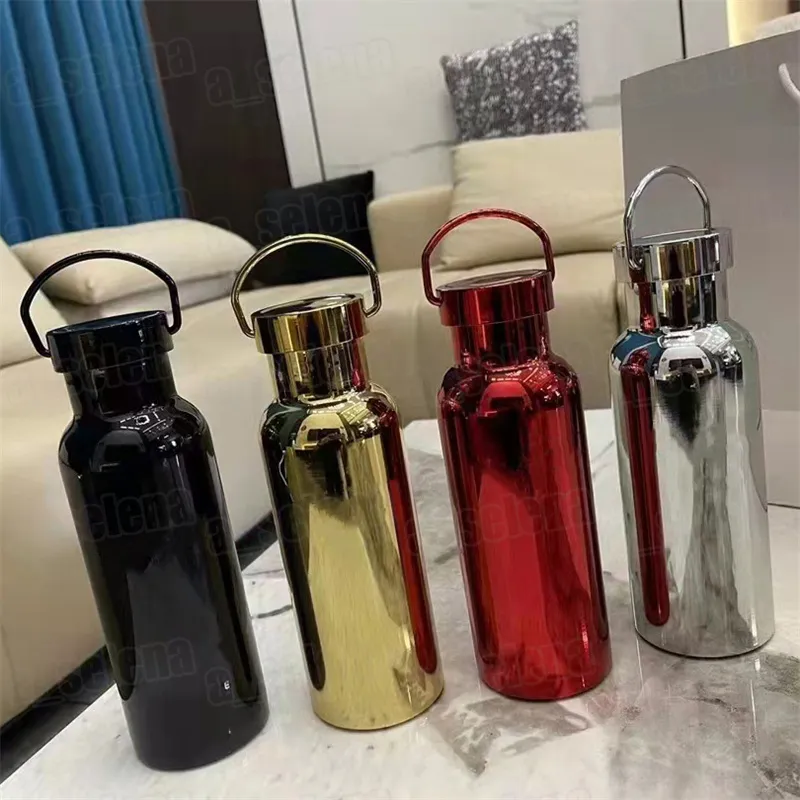 Classical triangle Vacuum Cup Thermoses car bottle Flask Cups with straw Coffee sport mug Water Bottles