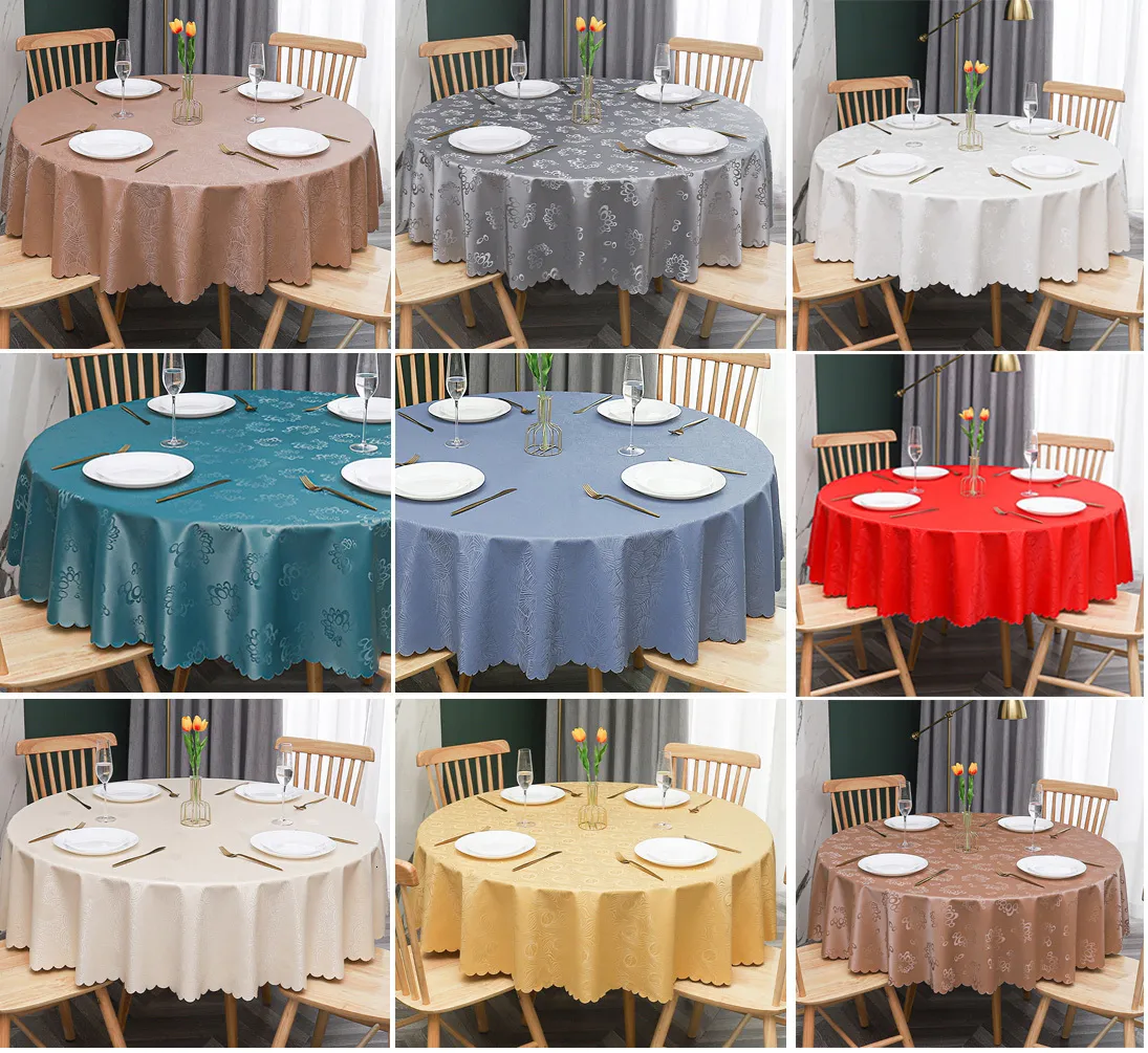 Table Cloth Round cloth PVC Waterproof Antifouling Cover Outdoor Dining 230510