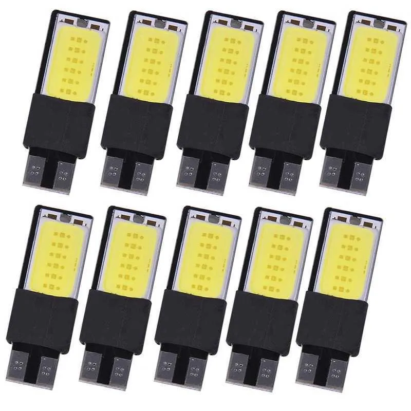 Ampoules LED T10/W5W COB Rouge - Silicone Canbus - Pour éclairage Plaque D'immatriculation Et Autres - 12V