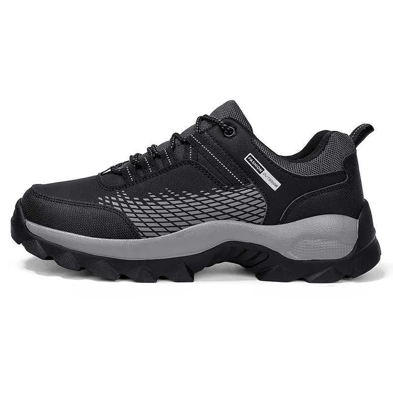 Calzature da trekking Caminhadas Vero Inverno Ao Livre Quente Pele No Deslizamento Moda Casual Homens Trabalho Stivaletto Jogging Trekking Sneakers P230510