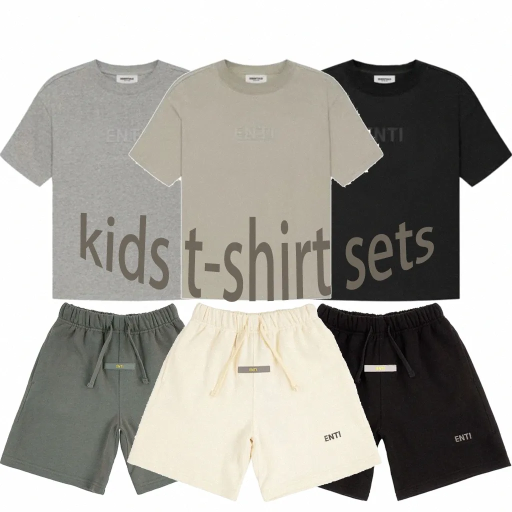 kids ess baby clothes sets children designer youth boys girls clothing summer sports t-shirt baby suits size 110-16 s8hd#