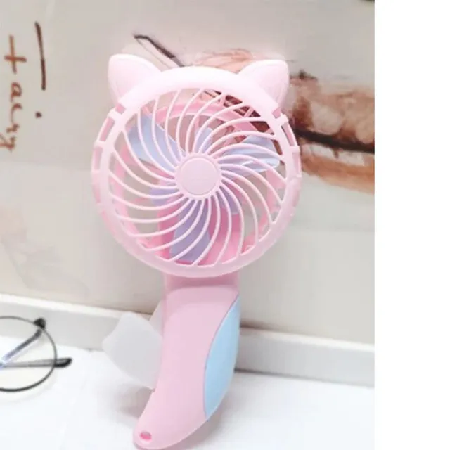 Summer Mini Cooling Air Conditioner Hand Pressed Small Fan Dormitory Student Mini Portable Handheld Manual Kids Children Fan