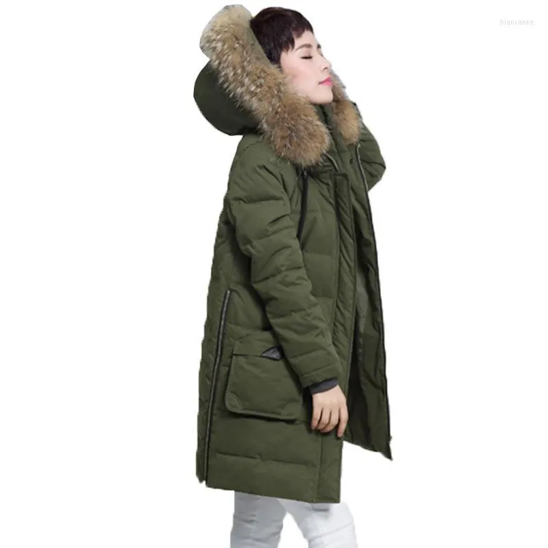 Женские траншевые пальто 2023 Женщины плюс размер длинные куртки густой зимняя зимняя хлопковое пальто с капюшоном ол