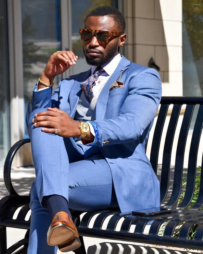 Light blue mens shop suit slim fit