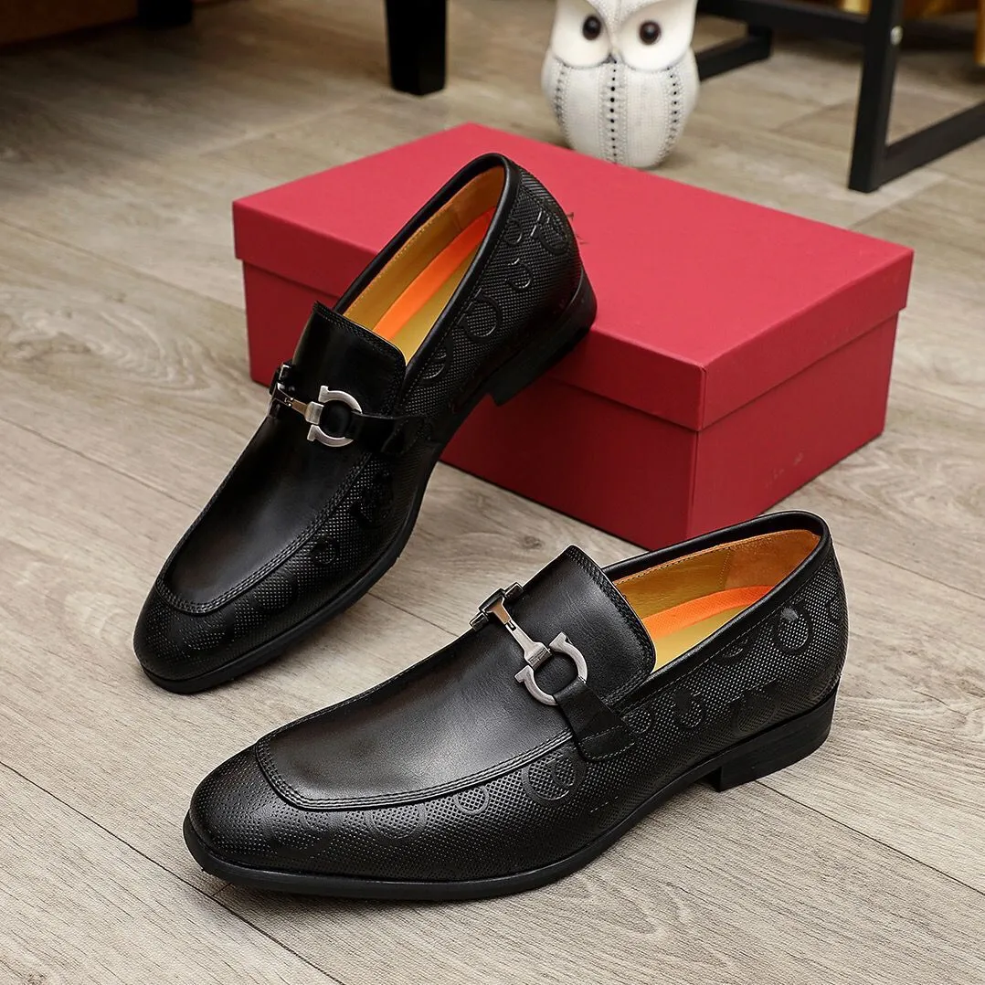 Elegant Gentlemen Handmade Oxfords Slip On Genuine Leather Loafers Mens Brand Perfect Walking Flats Wedding Party Dress Shoes Size 38-45 mkjik000002