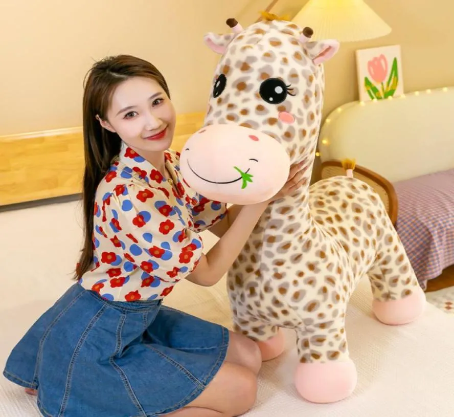 New Giraffe Plush Toy Cute Large Simulation Animals Giraffes Doll For Children Gift Room ...