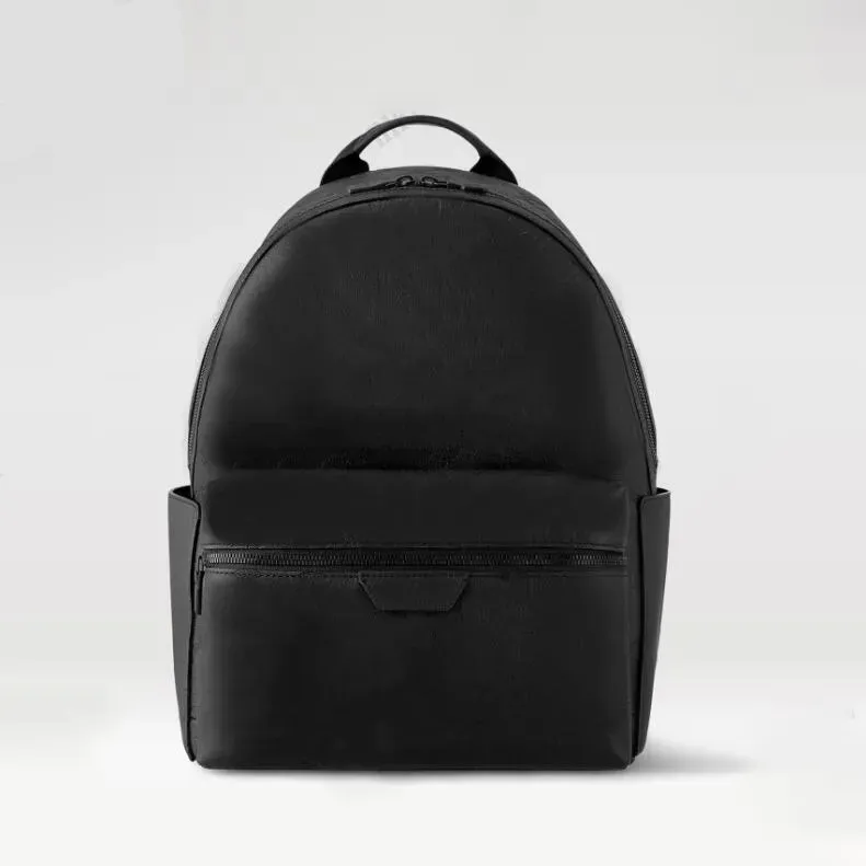 Embossed Monogram Leather Backpack For Men Designer School, Travel