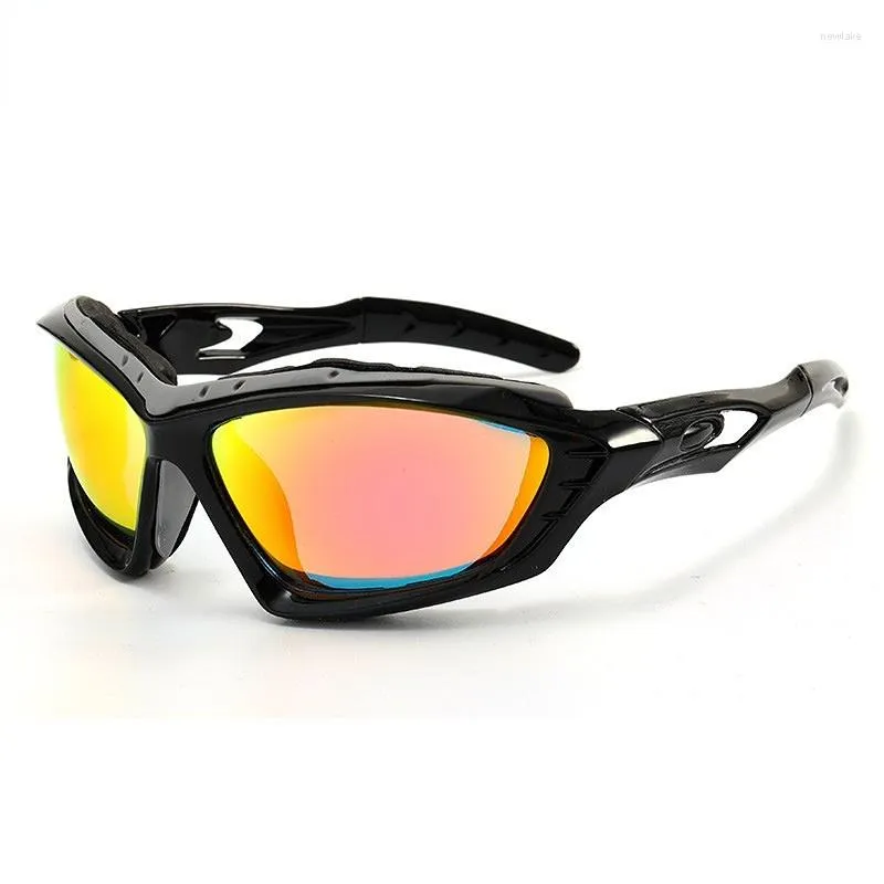 Lunettes de soleil Lunettes de cyclisme pour hommes et femmes Autocollants UV Éponge Sports Extérieur Coupe-vent