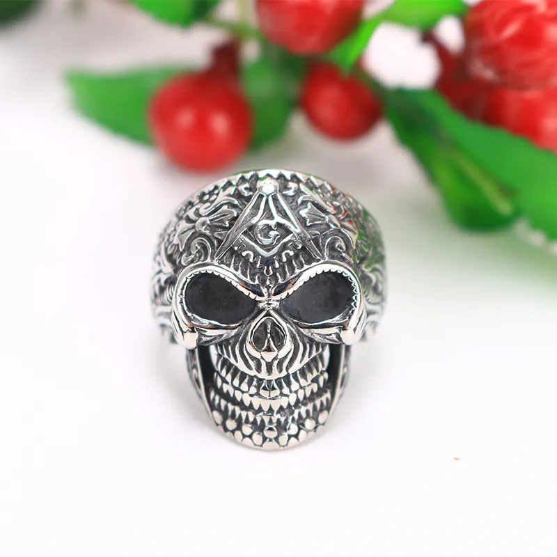 Stainless steel masonic ring sales