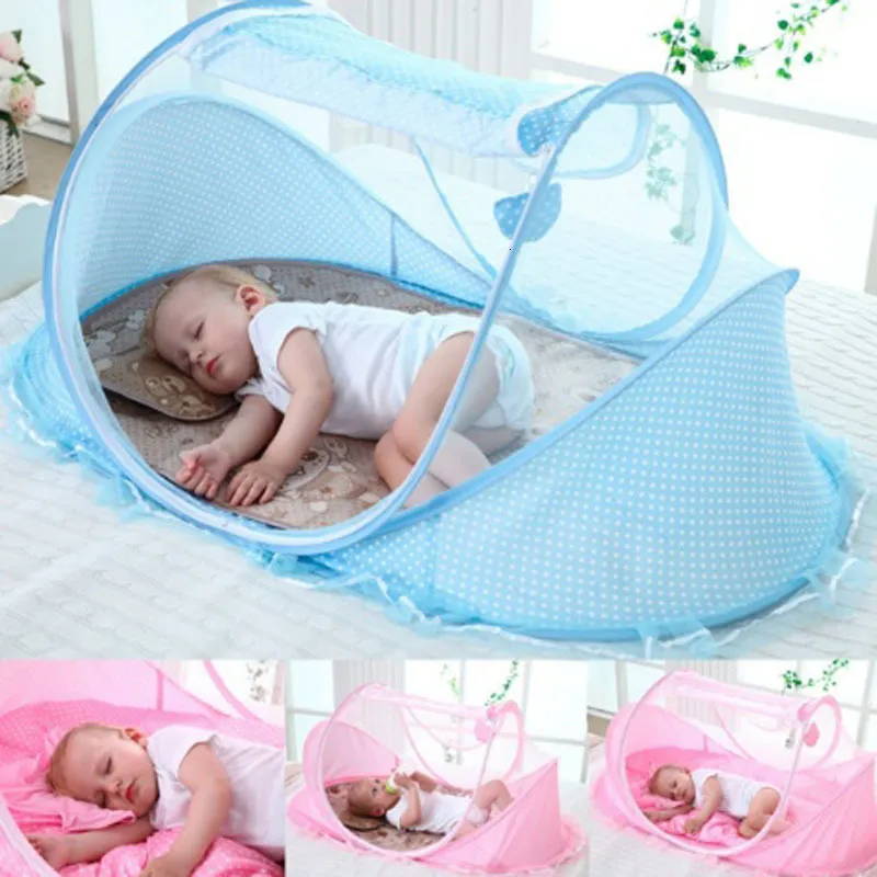 Rete per culla 0-3 anni Rete per bambini pieghevole portatile Polyes born Sleep Bed Travel Zanzariere per bambini Rete per lettino da viaggio Tenda da gioco per bambini 230510