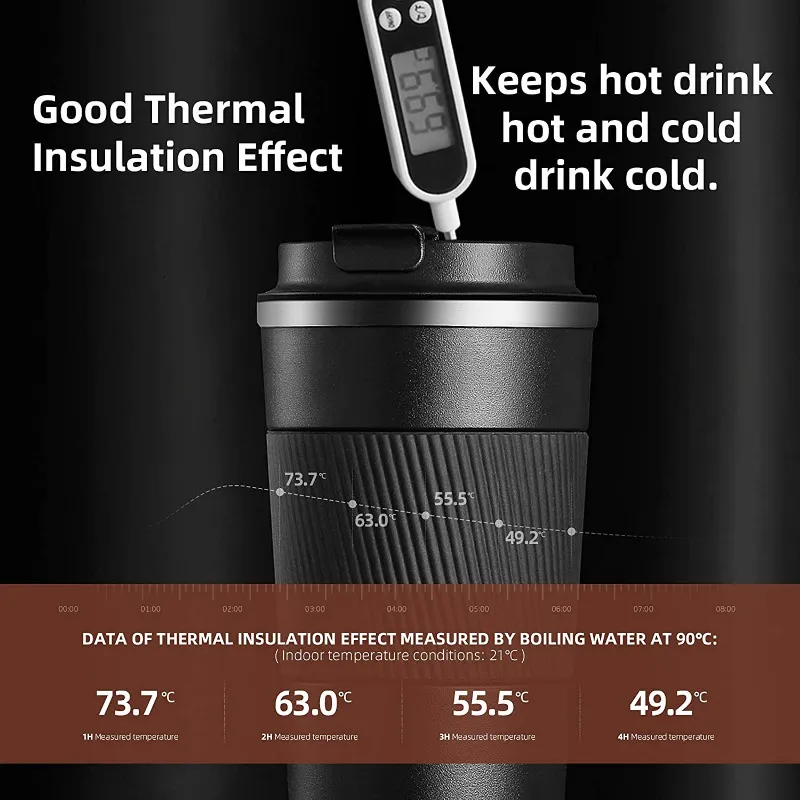 380ml 510ml Stainless Steel Coffee Cup Thermal Mug Garrafa Termica