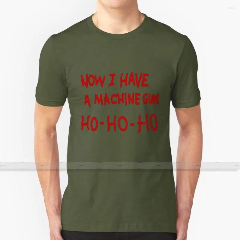 Magliette da uomo Die Hard Now I Have A Machine Gun Shirt Custom Design Cotton For Men Women - Summer Top Diehard
