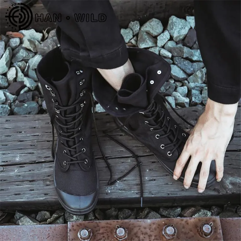 Canvas military hot sale boots