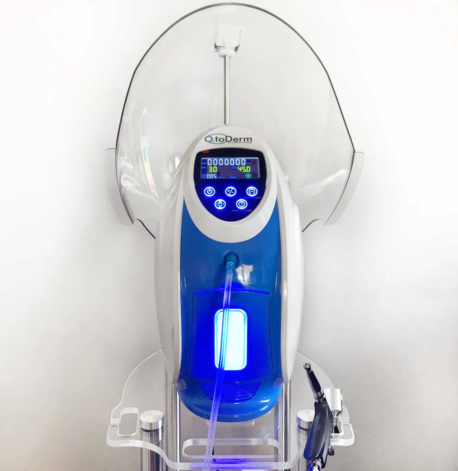 Neueste Korea O2toderm Oxygenate Oxygen Dome mit PDT Hautverjüngung O2toDerm Dome Gesichtsmaske Therapie Sauerstoff Gesichts O2toderm Maschine