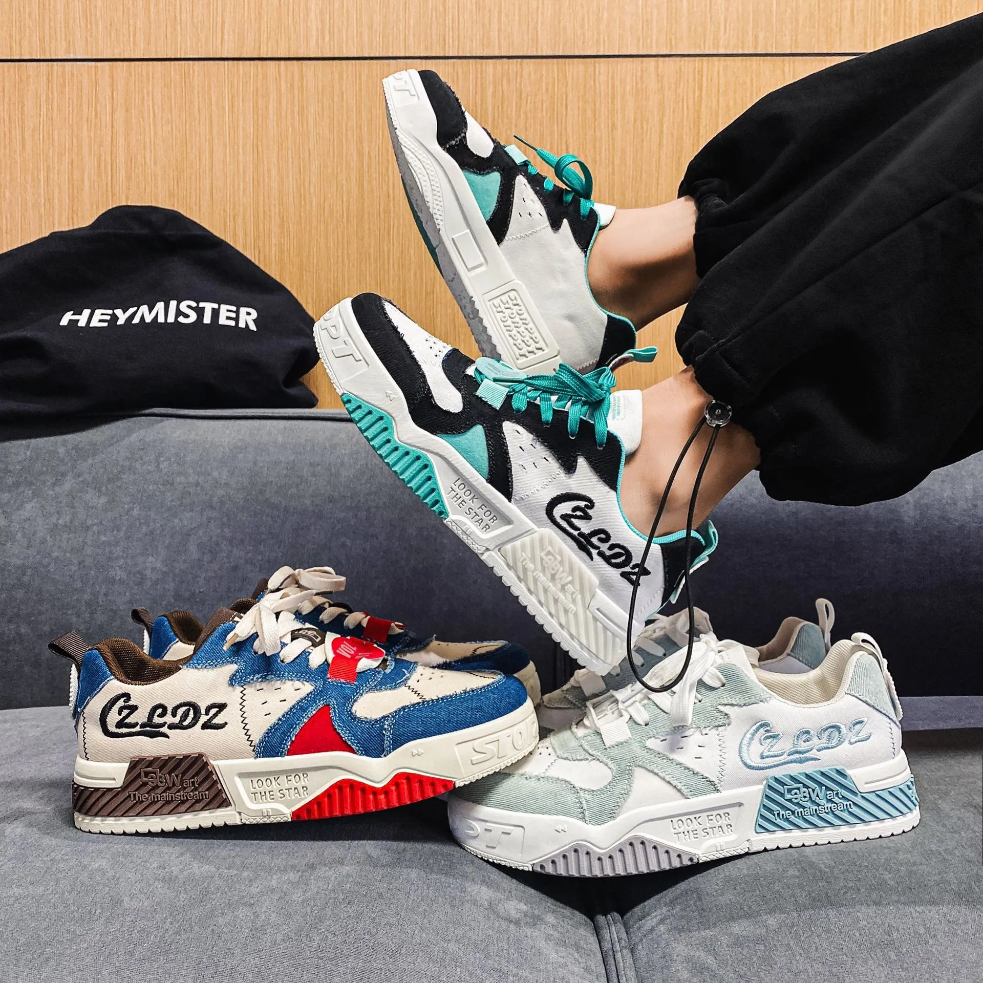 Denim canvas sneakers new arrivals