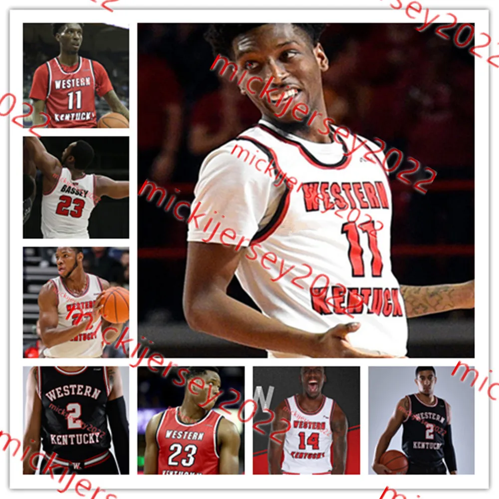 Western Kentucky Hilltoppers Basquete Jersey 32 Courtney Lee Personalizado Costurado Mens Clem Haskins 24 Tyrone Marshall Jr.