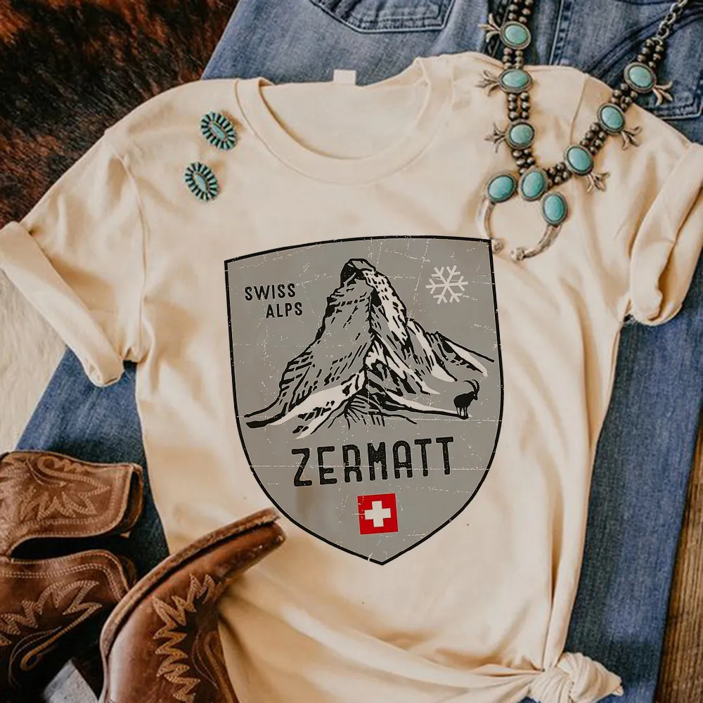 Dames T -shirt Zwitserland 230510