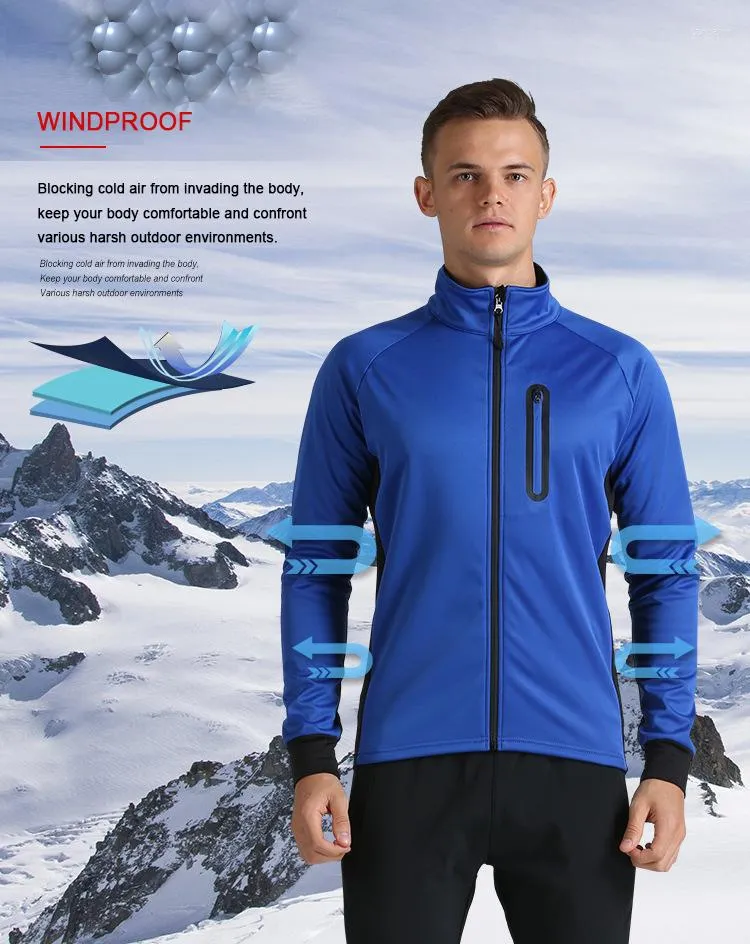 Kurtki wyścigowe DIKE Zima rozgrzewka termiczna kurtka rowerowa rower rowerowy MTB Rower Rowerowe ubranie wiatroodporne Waterproof Long Jersey