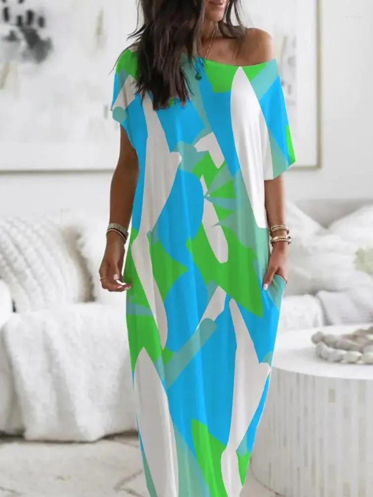 chinese dress ladies PRETTYGARDEN Womens Summer Strapless Maxi Dresses Ruffle Tube Asymmetr main image 1