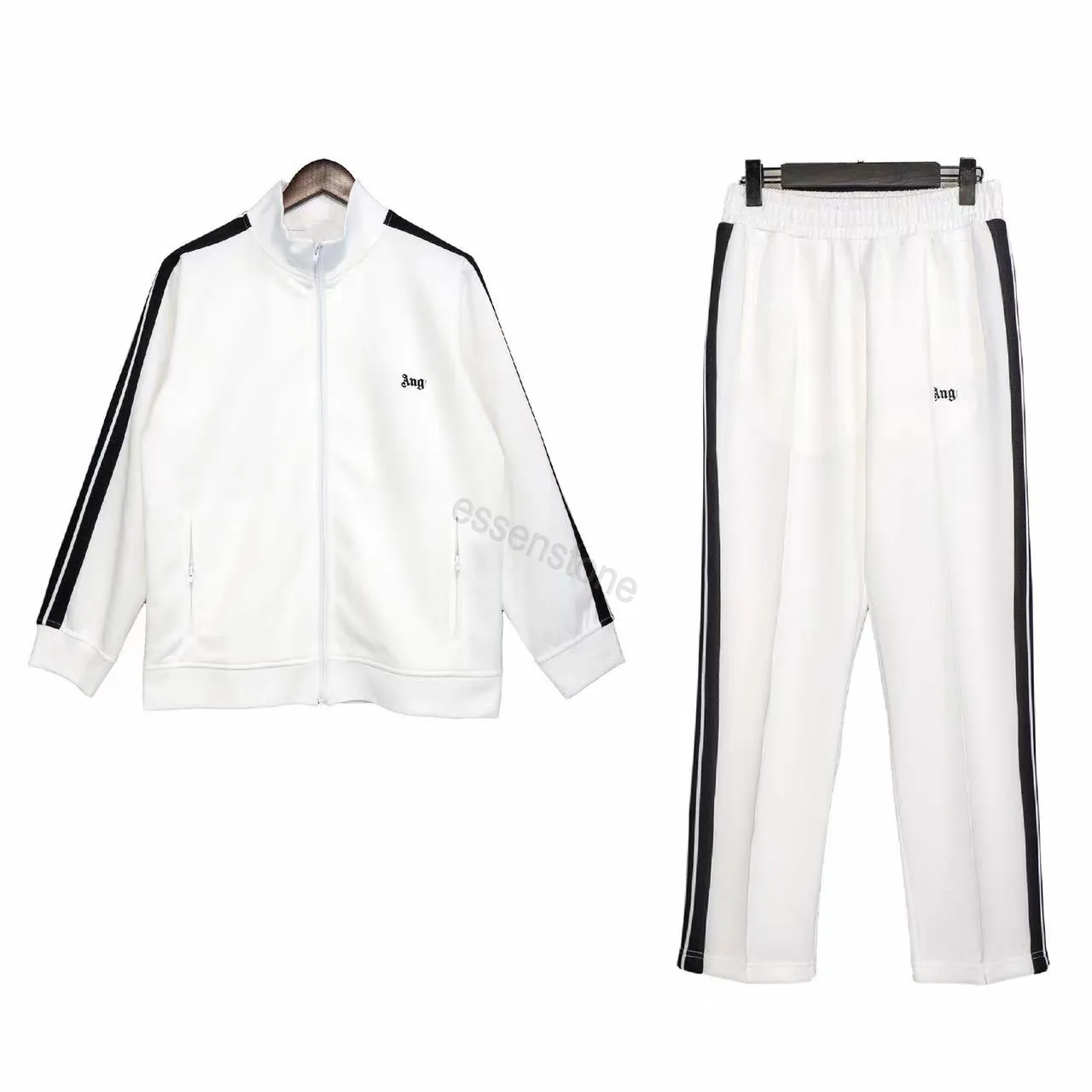 Designer Unisex Tracksuit Set With Zipper Loose Fit Hoodie And Vest Angels Pants For Jogging Sports Joggers Tuta Uomo PA Mens Matching Tracksuit From Essenstone 54.02 DHgate.Com
