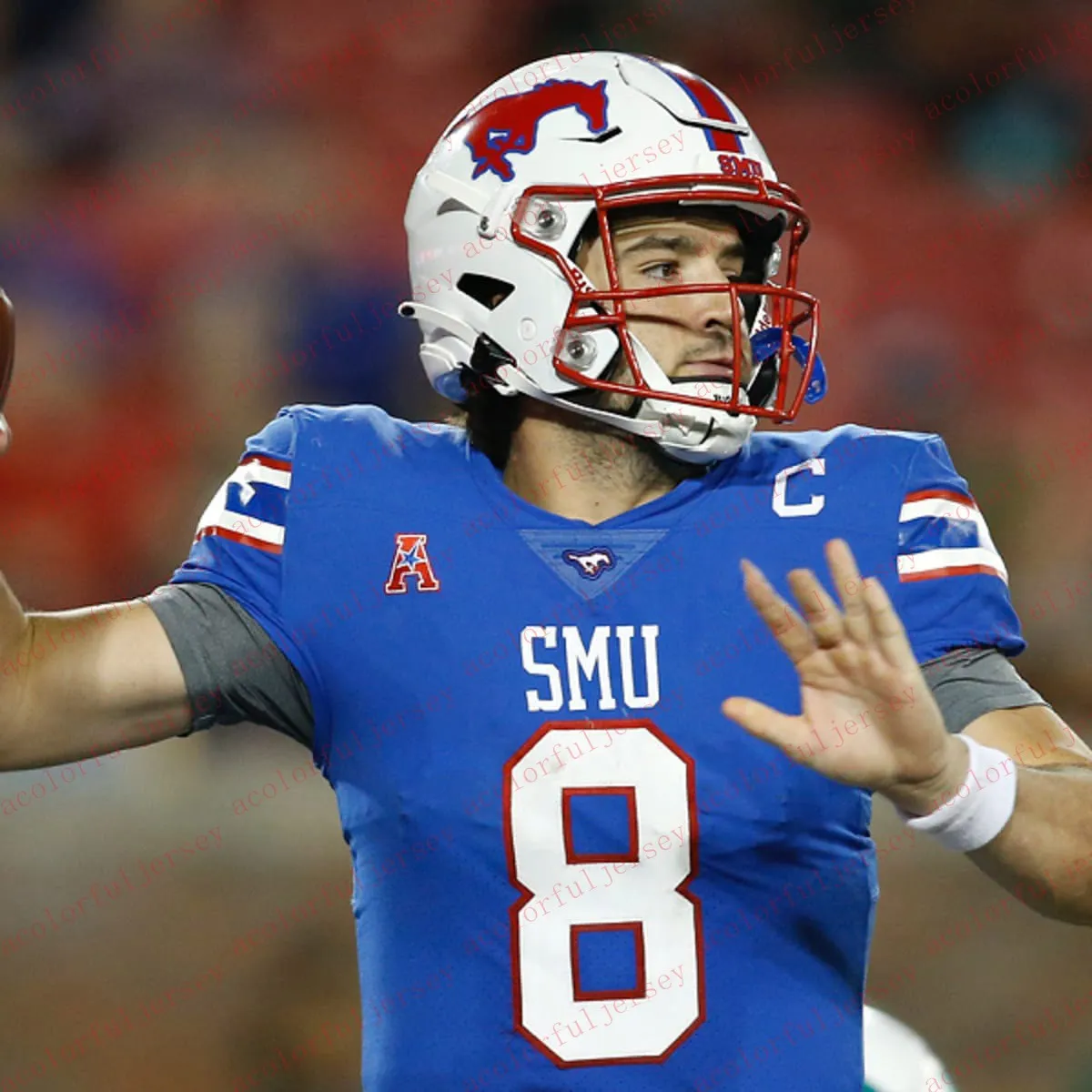 Custom smu football jersey outlet