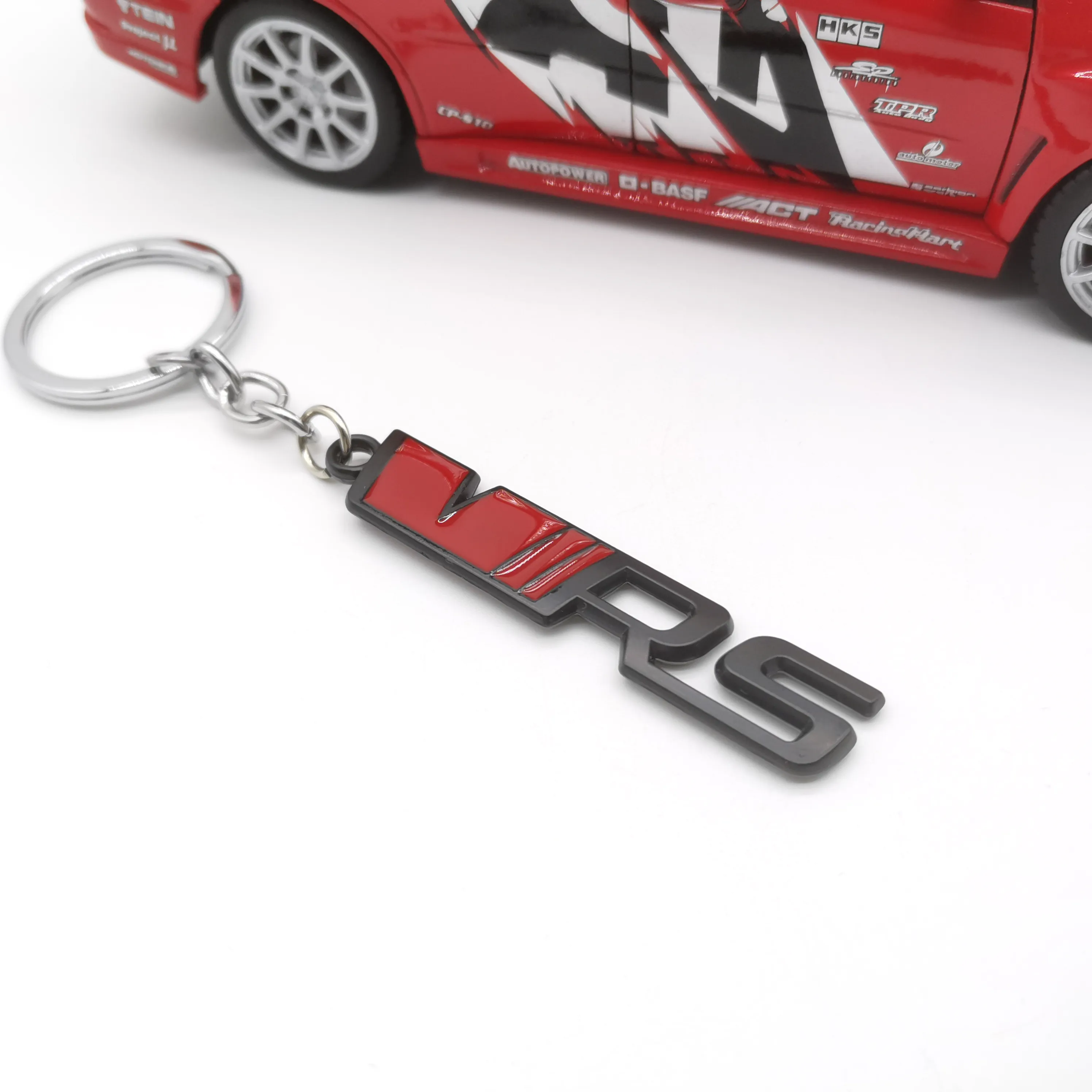 VRS Logo Key Ring Holder Keychain Suit For Skoda 4s Shop Advertising Gifts Creative Metal Car Keychain