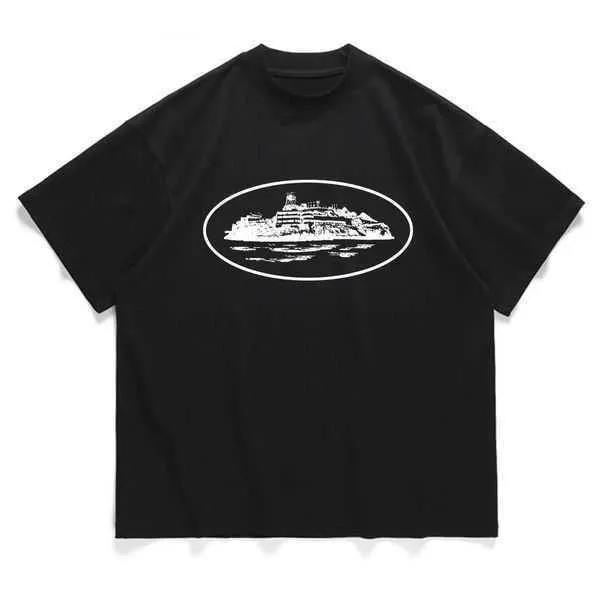 Corteiz Reflective Alcatraz Tee Triple Black