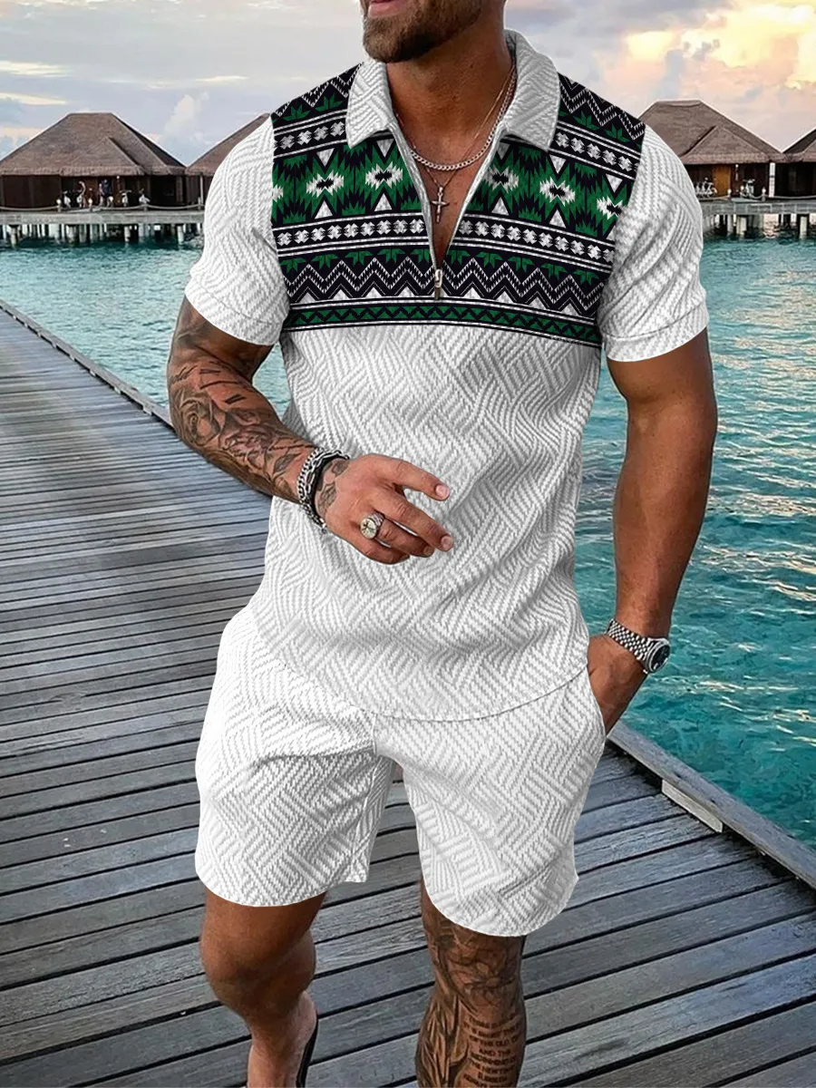 Summer Short Sleeve Best Polos For Men And Shorts Set For Men Golf