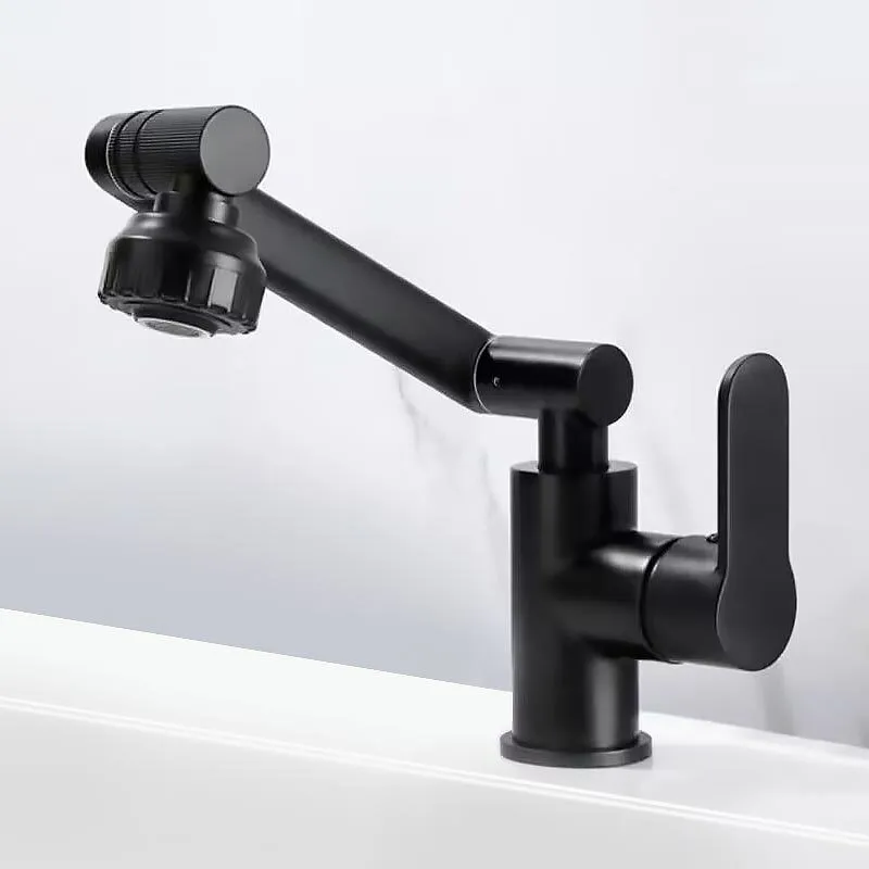 SINGSUO Bathroom Faucet 1 Hole Chrome Sink Tap Pull-Out Sprayer 3 Modes