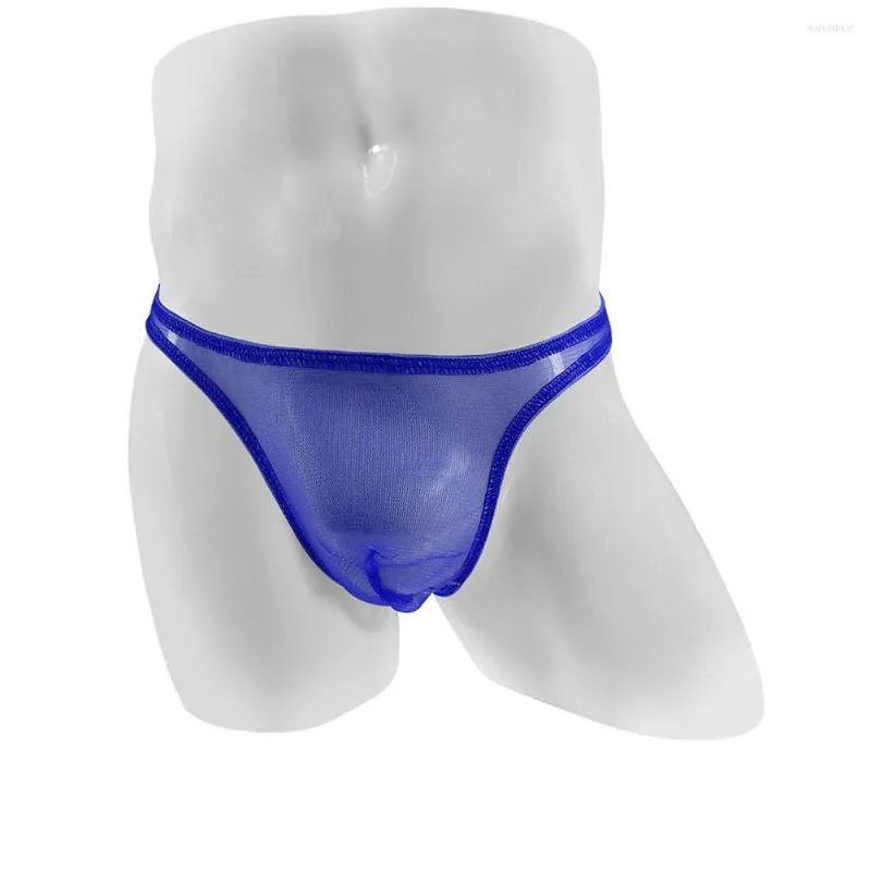 Mutande Uomo Sexy Soft Penis Pouch G-String Tanga Mesh Trasparente Swim Low Rise Bikini Slip Intimo Tanga Slip Ultra-sottile Underpant