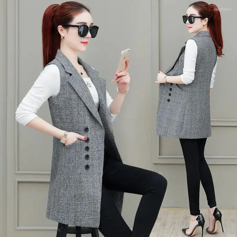 Grey plaid waistcoat deals
