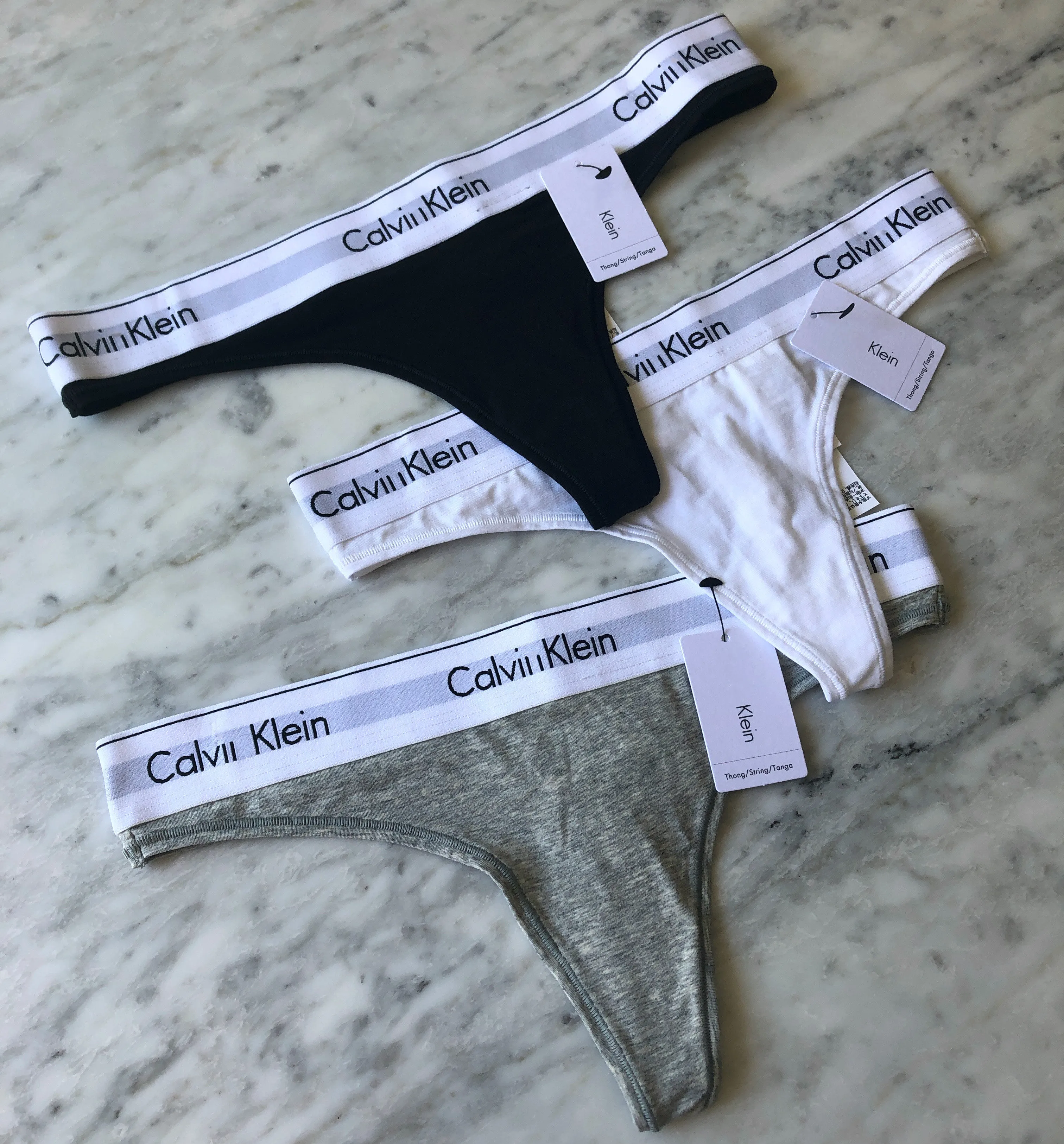 Cotton String Black Calvin Klein Underwear - Women