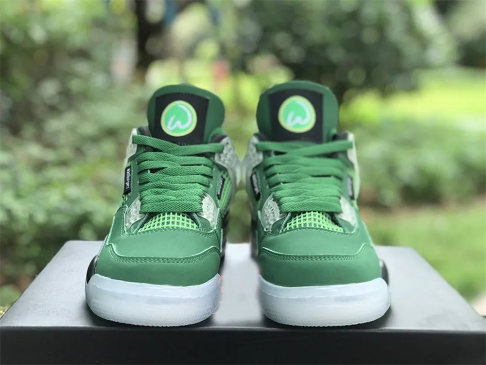 Shoes Designer Platform Mark Wahlberg x 4 4s Wahlburgers Classic Green Men Basketball Outdoor Trainers