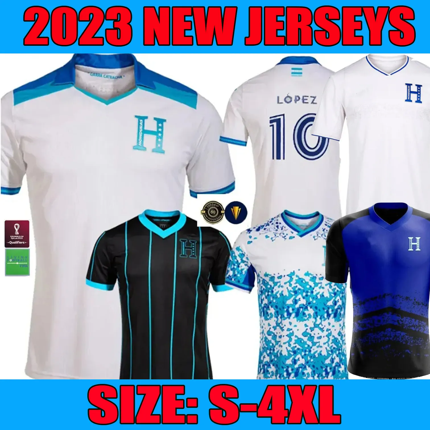 2023 Honduras National Team Mens Soccer Jerseys 22 23 24 CARLOS RODRIGUEZ LOZANO QUIOTO GARCIA Home White Away Football Shirt 2024 Preliminaries