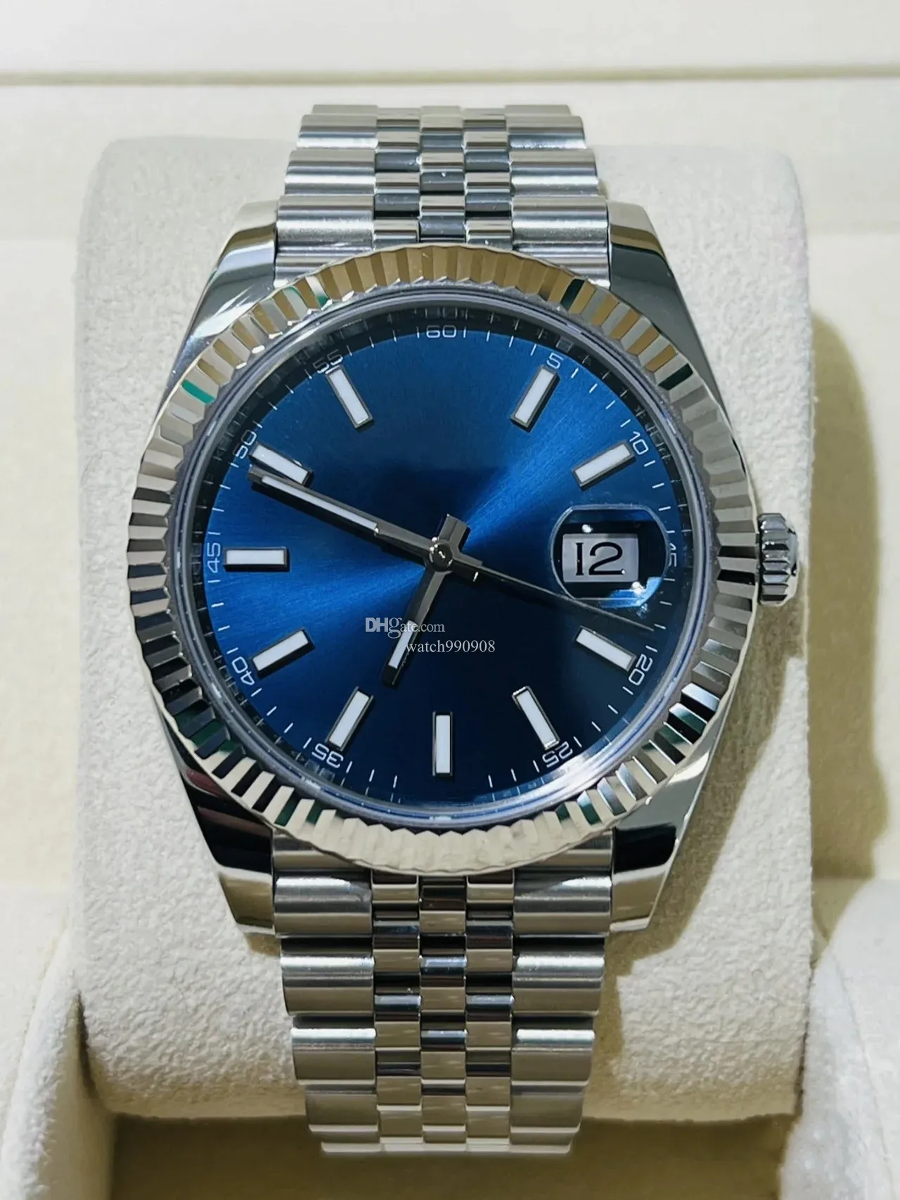 F Factory Mens Watch Automatic Watch 41MM Big Magnifier Sapphire 316L Steel Jubilee Bracelet President Male Wristwatches